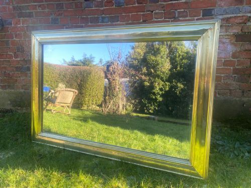 Large Brass Bistro Mirror