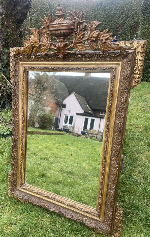 FRENCH GILT MIRROR IN TWO COLOUR GILT