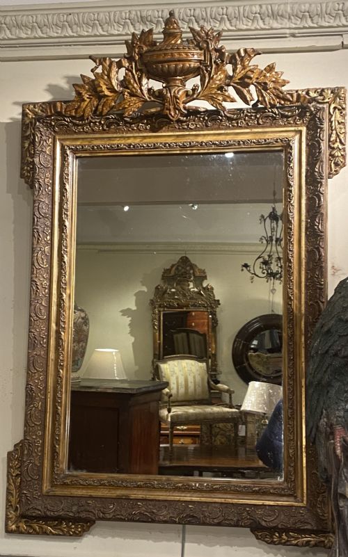 FRENCH GILT MIRROR IN TWO COLOUR GILT - ADDITIONAL PHOTO 4