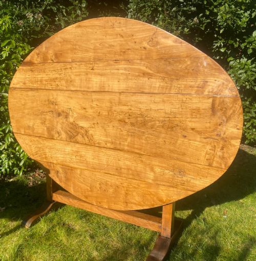 French Cherrywood Vendage Table or Wine Tasting Table