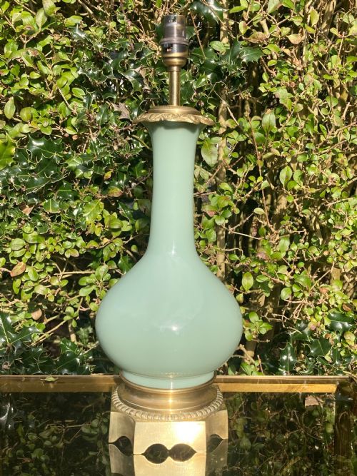 19th Century Celadon Lamp