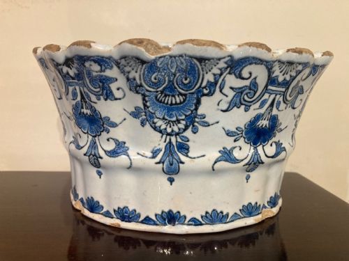 18th Century Delft Flower Brick