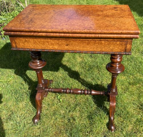 Amboyna and Mahogany Card Table