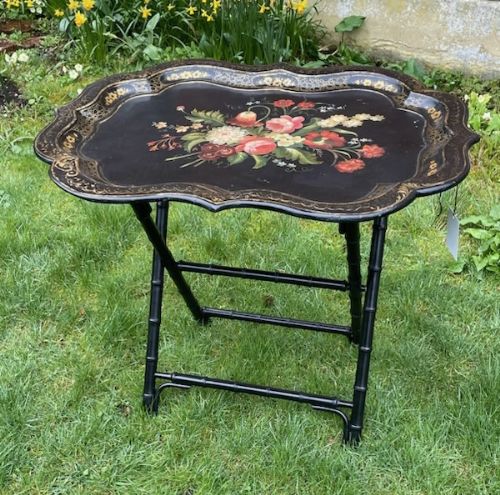 Victorian Papier Mache Tray Table