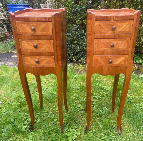 Small Pair of French Bedside Tables