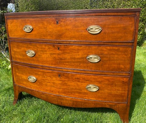 George III Bow Front Chest of Drawers