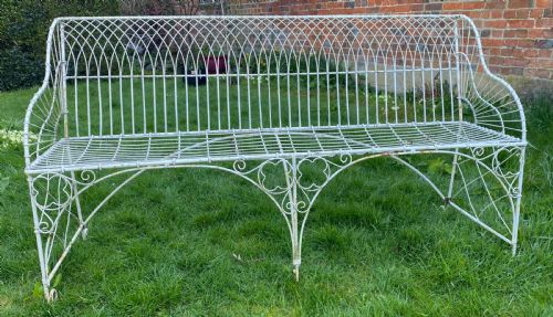 Wire Work Gothic Style Garden Bench