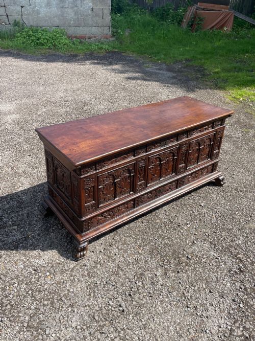 Italian Walnut Cassone Coffer