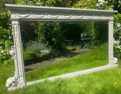Large Neo Classical Painted Landscape Mirror