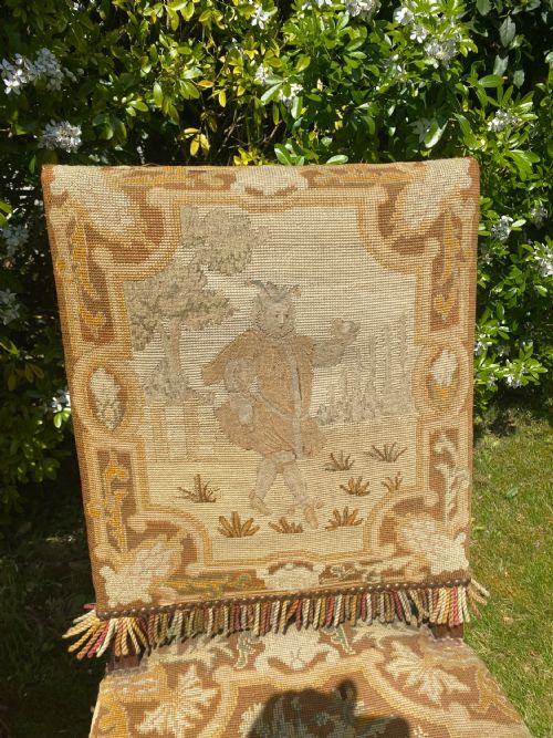 ROSEWOOD AND NEEDLEPOINT PAIR OF CHAIRS - ADDITIONAL PHOTO 2