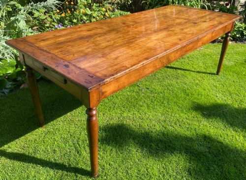 Large French Farmhouse Table in Cherrywood