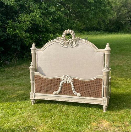 Neoclassical Kingsize Painted French Bed