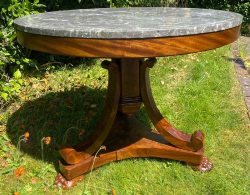 French Gueridon or Centre Table in Flame Mahogany