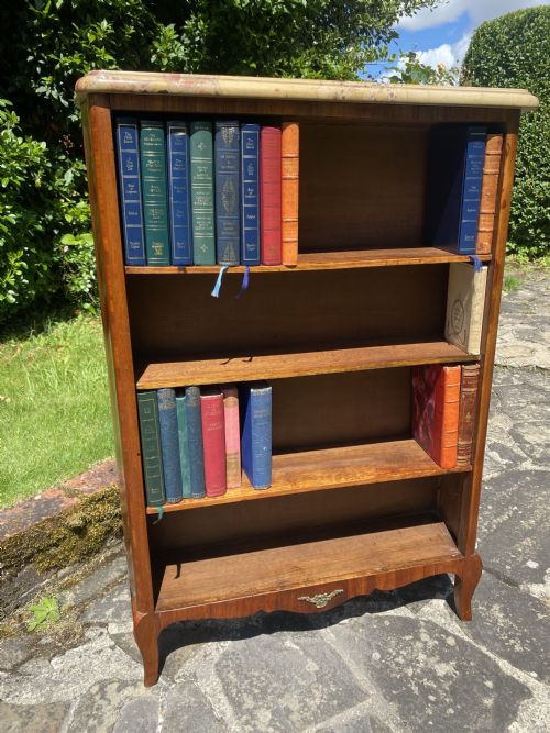 Small Marble Topped Bookcase