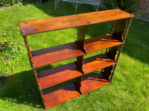 LARGE CHERRY WOOD HANGING SHELF - ADDITIONAL PHOTO 2