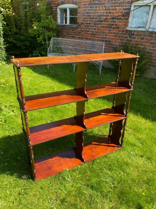 LARGE CHERRY WOOD HANGING SHELF - ADDITIONAL PHOTO 4