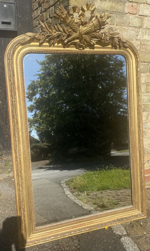 Large French Gilt Mirror