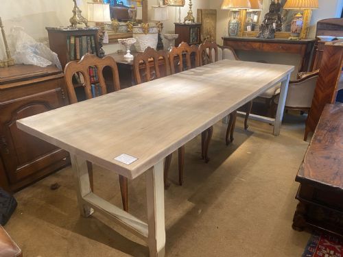 Large Bleached Oak Country Table
