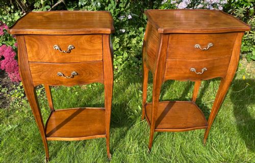 Pair of Cherrywood Bedside Tables