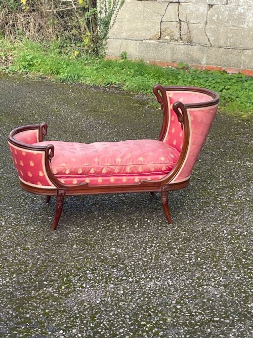 MINIATURE FRENCH EMPIRE STYLE CHAISE - ADDITIONAL PHOTO 1