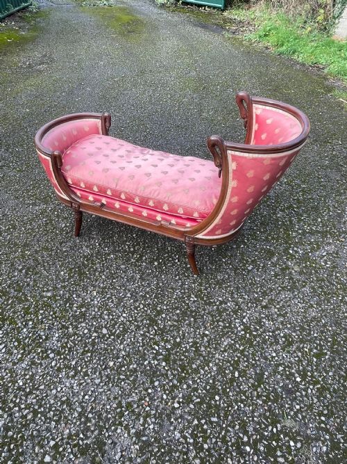 MINIATURE FRENCH EMPIRE STYLE CHAISE - ADDITIONAL PHOTO 2