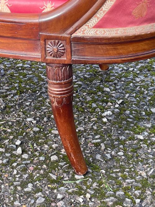 MINIATURE FRENCH EMPIRE STYLE CHAISE - ADDITIONAL PHOTO 4