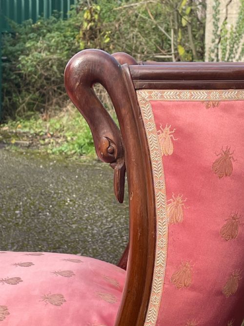 MINIATURE FRENCH EMPIRE STYLE CHAISE - ADDITIONAL PHOTO 5