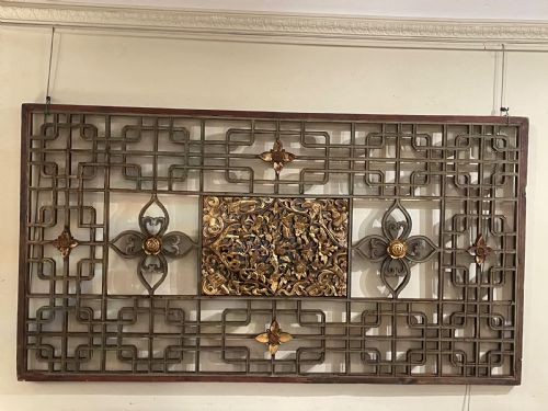 19th Century Chinese Carved Screen