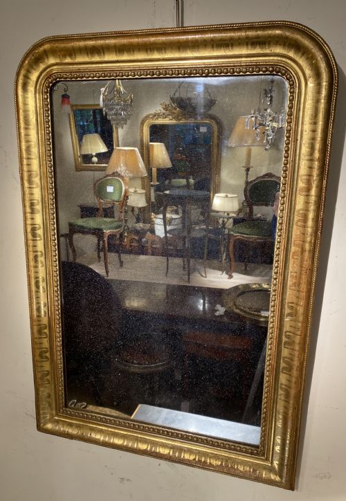 Louis Philippe Small Gilt French Mirror