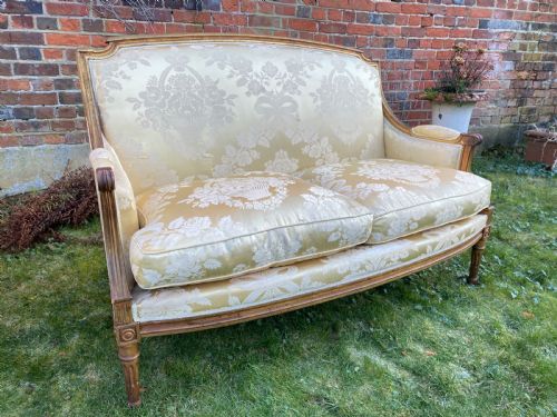Silk Covered 2 Seater Sofa