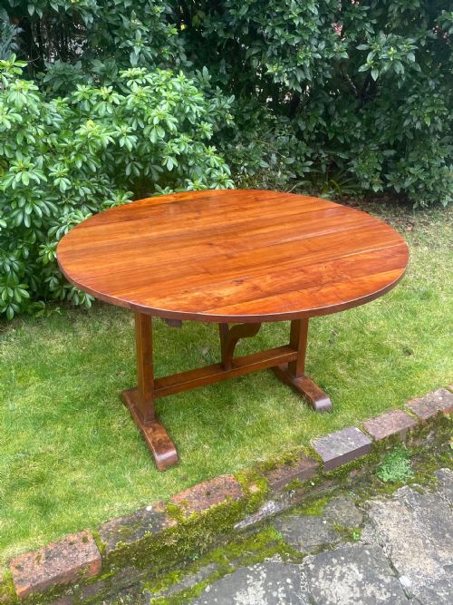 French Cherry Wood Wine / Vinyard Table