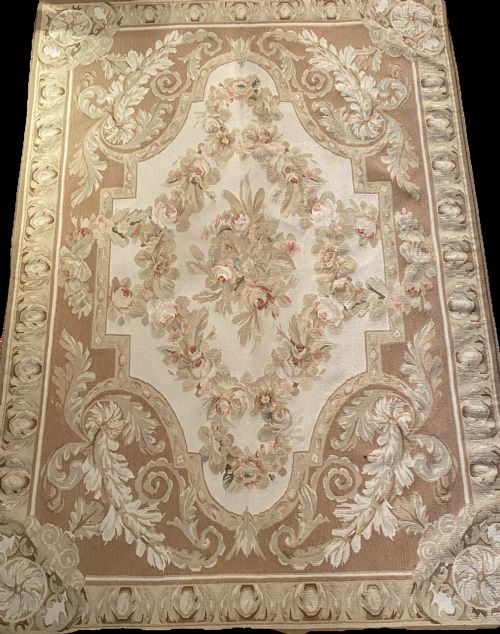 Antique Aubusson Rug or Wall Hanging