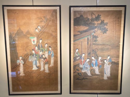 Pair of Antique Chinese Watercolours