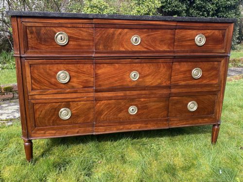 18th Century Figured Mahogany Breakfront Commode