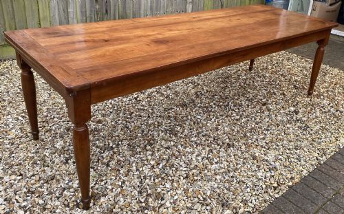 Very Large Farmhouse Table in Cherrywood