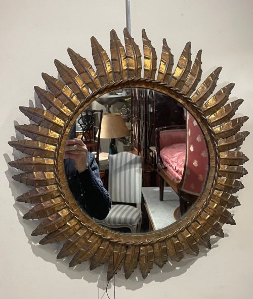 Spanish Toleware Starburst Mirror