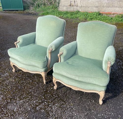 Pair of Louis Xvi Style Armchairs