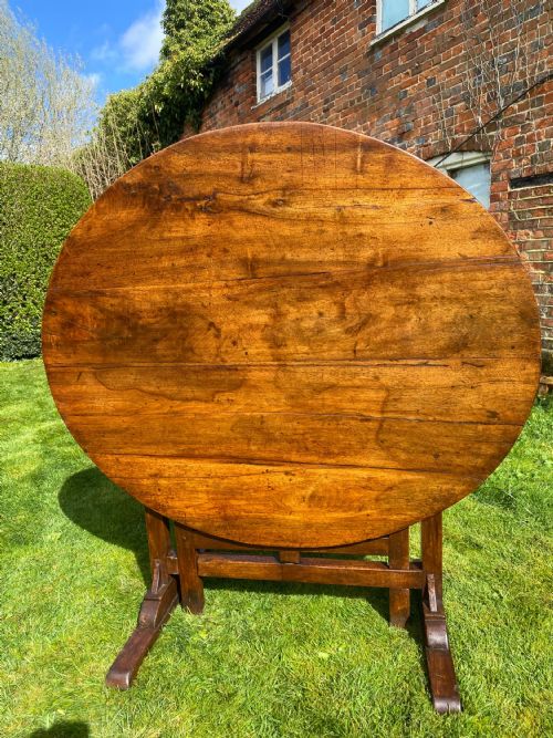 French Country Wine Tasting Table or Vendage Table in Walnut