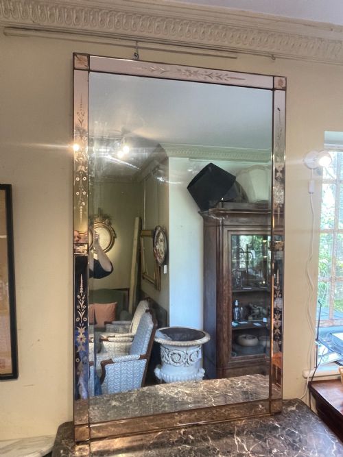 Large Rectangular Venetian Mirror