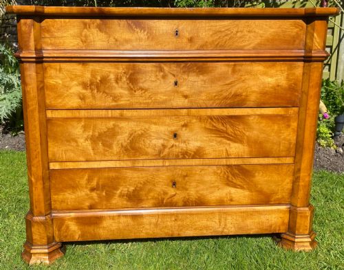 French Commode in Satin Birch