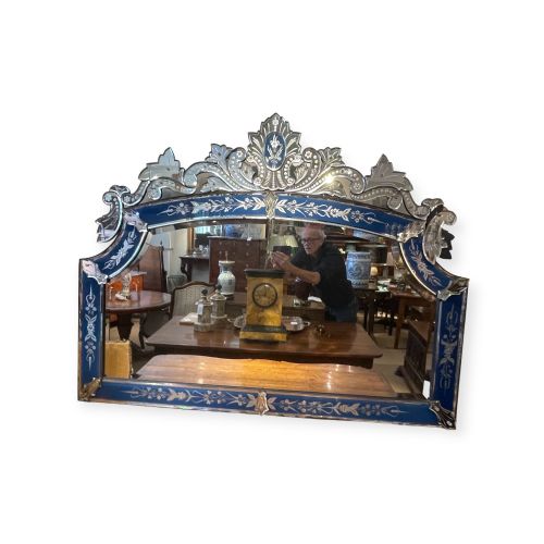 19th Century Venetian Overmantle Mirror