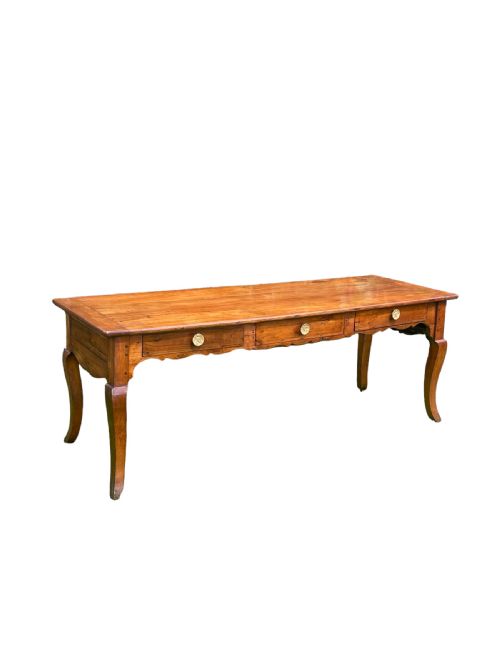 French 19th C Cherrywood Dining or Serving Table