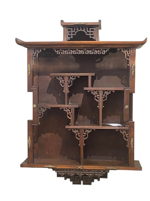 French Japanese Style Hanging Shelf