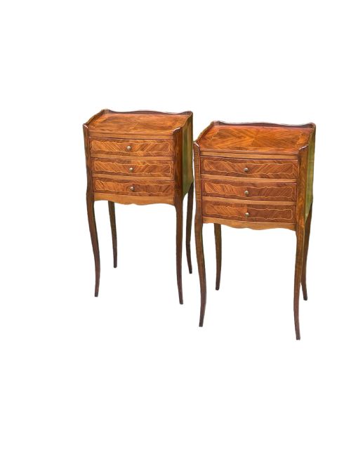 Pair of French Kingwood Bedsides