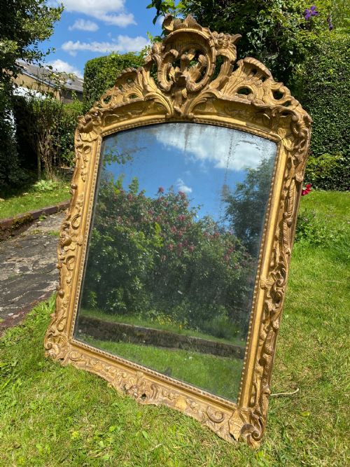 18TH CENTURY CARVED GILTWOOD MIRROR - ADDITIONAL PHOTO 4