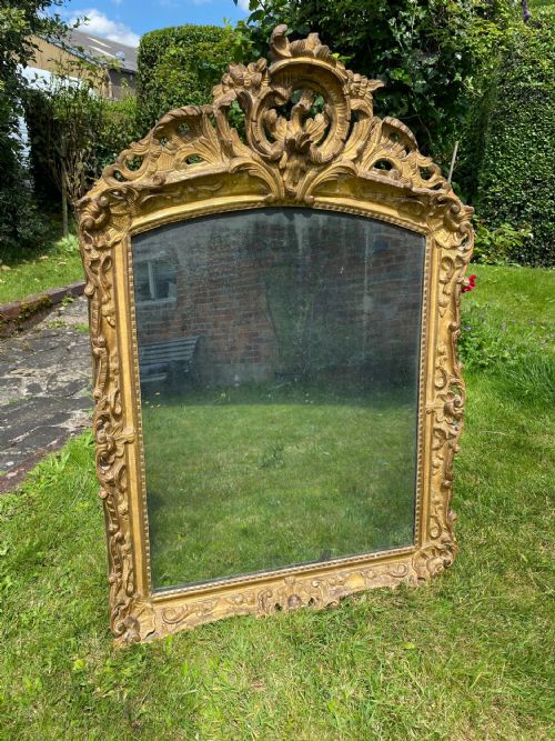 18TH CENTURY CARVED GILTWOOD MIRROR - ADDITIONAL PHOTO 3