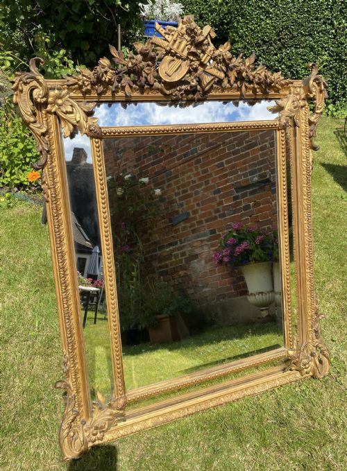 French 19th Century Margin Mirror