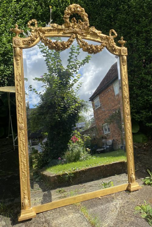 Decorative Mirror with Swags and Garlands