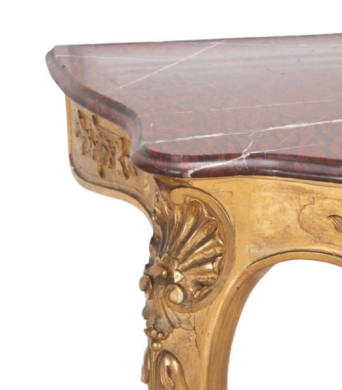 19TH C GILT CONSOLE TABLE - ADDITIONAL PHOTO 2