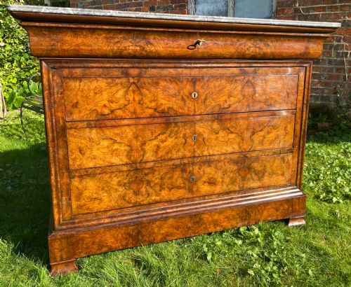 Burr Walnut Louis Philippe Commode